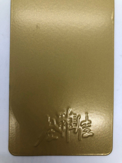 Solid Powder Particle Size Uniform Metallic Gold Yellow Powder Coatings Paint