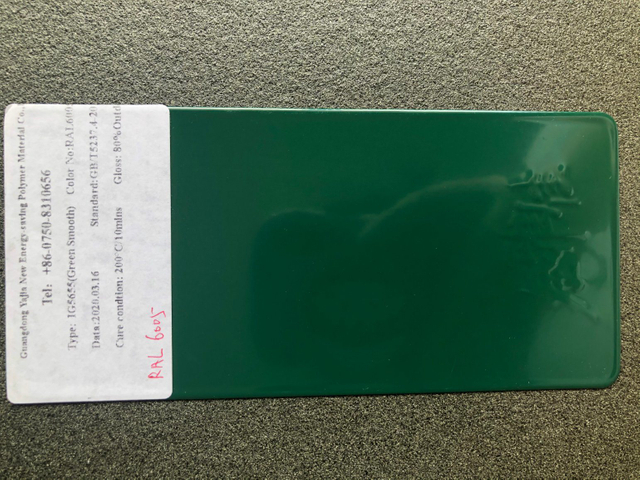 Ral 6005 Bottle Green Color Epoxy Polyester High Smooth Powder Coating