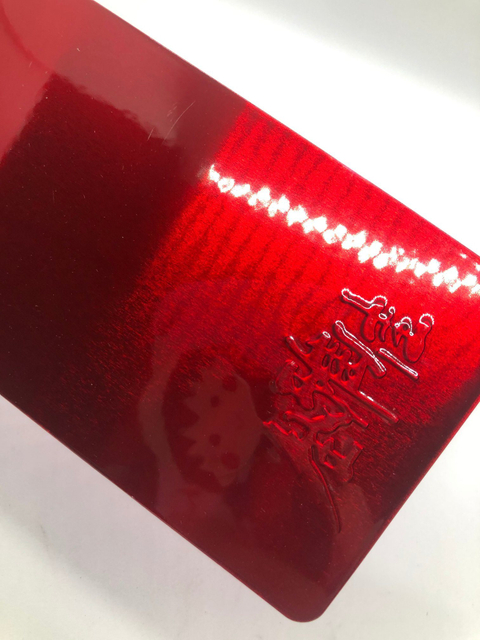 High Gloss Polyester Resin Transparent Effect Red Metal Spray Decorative Powder Coating
