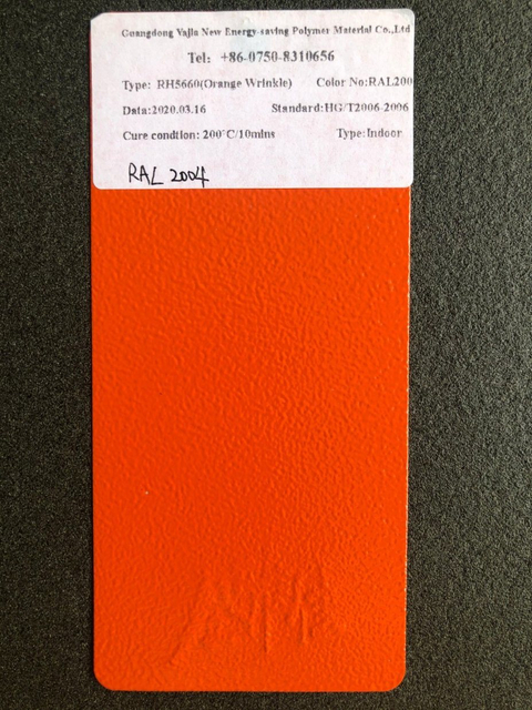 Hot Price Ral 2004 Texture Powder Coating Electrostatic Polyester Pigment Powder for Paint